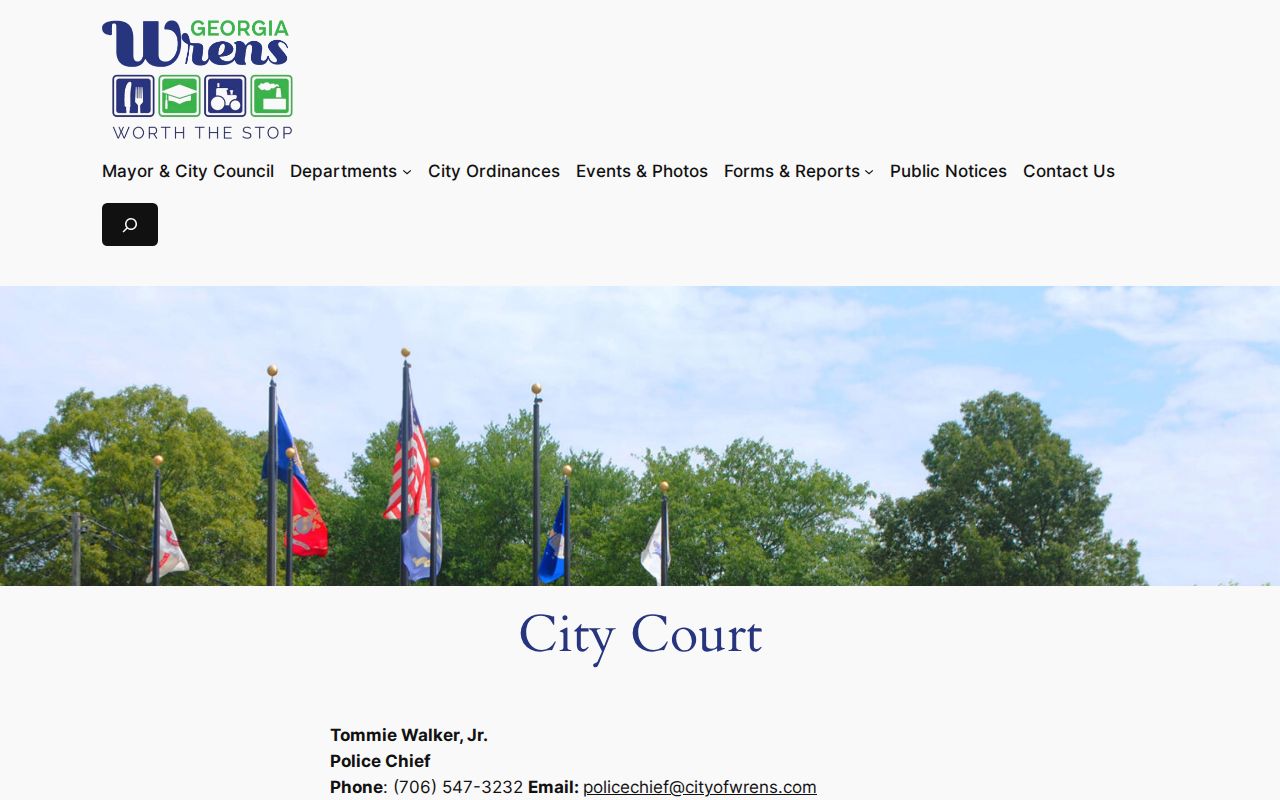 Wrens court docket Municipal Court instructions